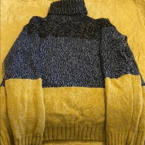 Boden size 12 color blocked wool sweater